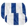 EZGO TXT Replacement Golf Cart Seat Cover Staple On Installation - 2 Piece - Premium Marine Vinyl - 5 Panel Stitching - Two-Tone (Blue & White) view 4