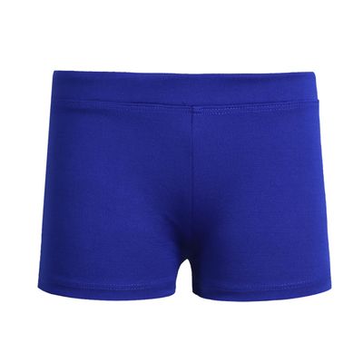 easyforever Kids Girls Athletic Sport Bottoms Activewear Ballet Dance Gymnastics Camouflage Boy-Cut Shorts Blue Solid 14-16