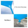 Tll-mm Beach Sunshade Tent, High Elasticity Portable Canopy Sun Shelter with Sandbag Anchors Sunbathing Windproof Sand Instant Shade Canopy for Beach, Patio, Pool, Park (Color : Green) view 4