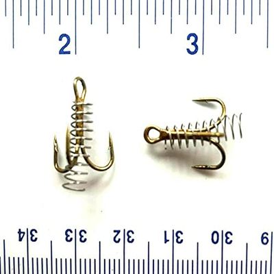 50 Gerry's Tackle 2X Strength Bronze Dough Bait Treble Hooks Size 8