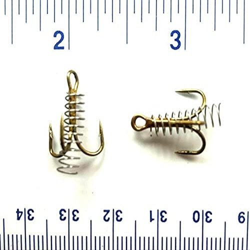 50 Gerry's Tackle 2X Strength Bronze Dough Bait Treble Hooks Size 8