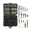 DKEKE 420Pcs/Box Carp Fishing Tackle Kit Including Swivels Hooks Anti Tangle Sleeves Hook Stop Beads Boilie Bait Screw Accessories DKEKE view 1