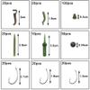 DKEKE 420Pcs/Box Carp Fishing Tackle Kit Including Swivels Hooks Anti Tangle Sleeves Hook Stop Beads Boilie Bait Screw Accessories DKEKE view 4