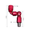 DKEKE Aluminium Alloy Tilt Barbel Outdoor Landing Net Folding Tool Joint Tackle Coarse Fishing Mini Carp Quick Release Connector DKEKE (Color : Rose red) view 3