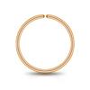 12mm 14k Rose Gold Filled Nose Ring Hoop for Women Men, 20g Gold Conch Hoop Earring, Cocnh Piercing Jewelry, Thin Nose Piercing jewelry, Dainty Septum Rings, 12 mm 20 gauge view 1
