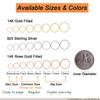 12mm 14k Rose Gold Filled Nose Ring Hoop for Women Men, 20g Gold Conch Hoop Earring, Cocnh Piercing Jewelry, Thin Nose Piercing jewelry, Dainty Septum Rings, 12 mm 20 gauge view 4