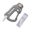CIVIVI Polymorph Titanium Carabiner Multi-Tool with Utility Blade, Bottle Opener, Screwdriver C20045-1 view 1