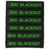 Aolamegs 300 Blackout Magazine Marking Band 6 Pack (Black-Green)
