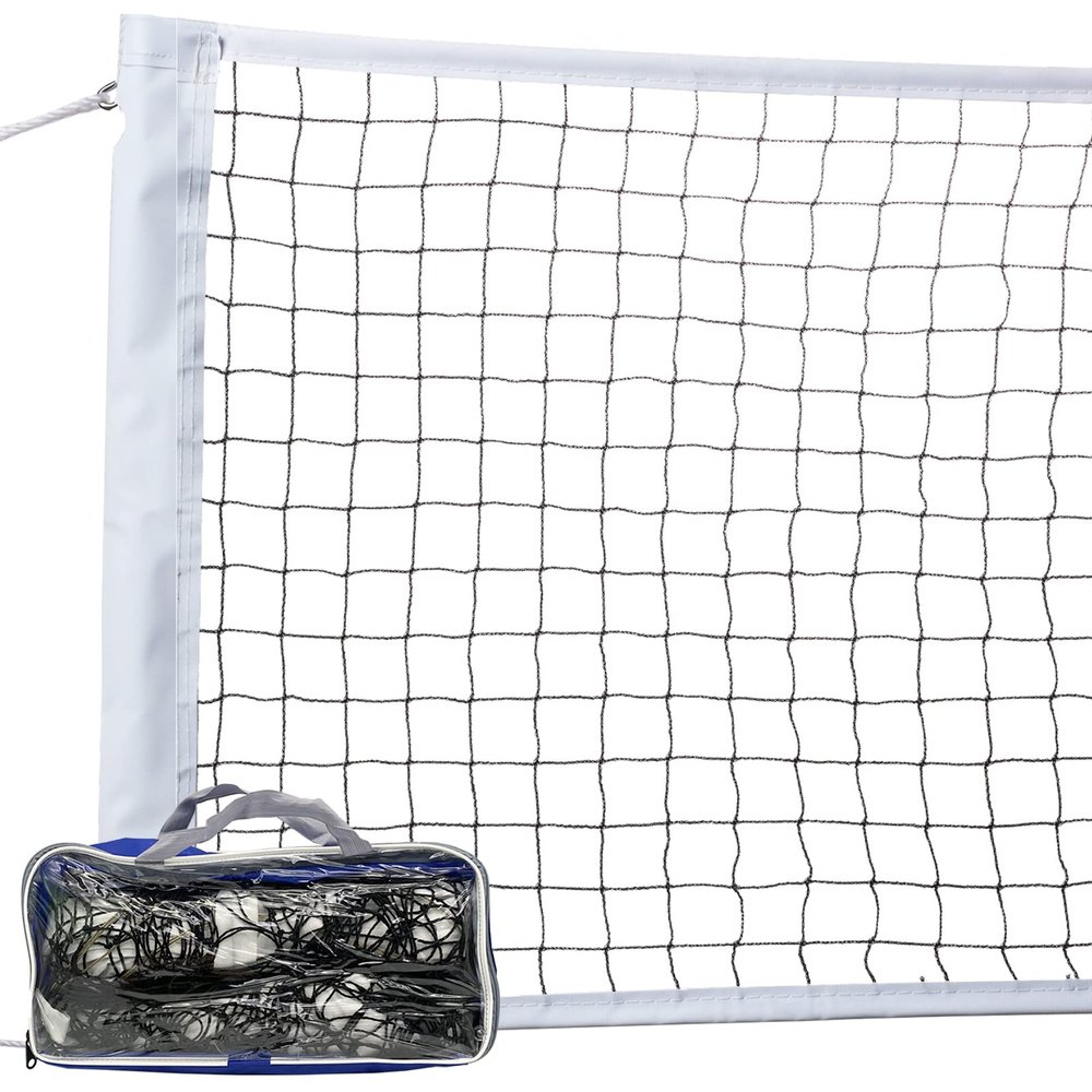 Volleyball Net Outdoor, Heavy Duty Volleyball Net for Backyard, 32 x 3 FT Professional Net with Reinforced Side Tapes for Ground Pool Sports, Portable Replacement Net for Beach (Poles Not Included)