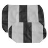 EZGO TXT Replacement Golf Cart Seat Cover Staple On Installation - 2 Piece - Premium Marine Vinyl - 5 Panel Stitching - Two-Tone (Black & Silver) view 4