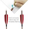 OBTOUTDOOR 12PCS 31 inches Professional Carbon Arrows Spine 400 with Removable Tips Practice Hunting Arrows for Compound Recurve Bow (6 Pack) view 2