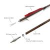 OBTOUTDOOR 12PCS 31 inches Professional Carbon Arrows Spine 400 with Removable Tips Practice Hunting Arrows for Compound Recurve Bow (6 Pack) view 4