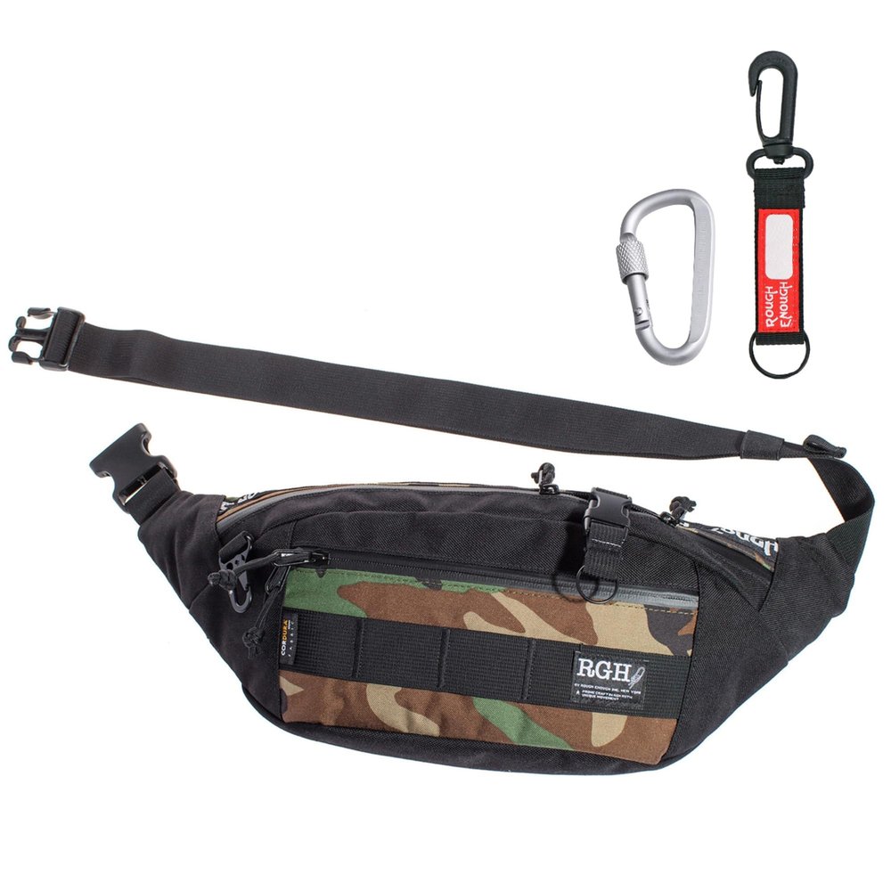 Rough Enough Tactical Fanny Pack Crossbody Bag Waist Pack for Men in Cordura Large