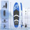 FBSPORT 11' Premium Stand Up Paddle Board, Yoga Board with SUP Accessories & Carry Bag | Wide Stance, Surf Control, Non-Slip Deck, Leash, Paddle and Pump for Youth & Adult (Blue) view 2