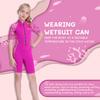 Goldfin Kids Wetsuits for Boys Girls, 2mm Toddler Shorty Wetsuit Youth Neoprene Suit Front Zip Keep Warm for Water Aerobics Diving Surfing Swimming view 4