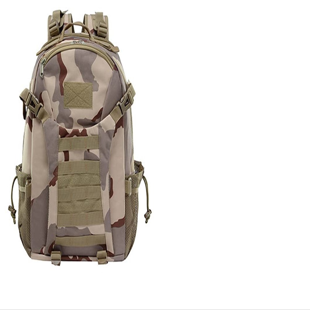 USDBE Outdoor Camouflage Bag Large Capacity Waterproof Tactical Backpack Military Rucksacks Camping Hiking Hunting Bags Desert Camo W31 X D18 X H50cm