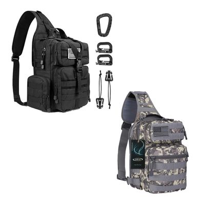 G4Free Tactical Sling Military Shoulder Backpack EDC Assault Range Bag and Tactical Sling Bag Military Rover Shoulder Sling Pack Molle EDC Chest Pack