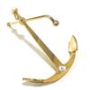 12" Ship Anchor - Brass - Nautical Boat Decor view 1