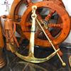 12" Ship Anchor - Brass - Nautical Boat Decor view 3
