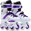 HLCUI Adjustable Inline Skates for Toddler Girls Boys Kids, with Luminous Wheel,Safety and Breathable Roller Skates, Lighting Wheels for Indoor Outdoor Backyard Skating,C,40EU/6.5UK/7.5US/25JP view 2