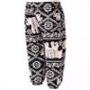 FEESHOW Kids Bohemian Pants Girls Boy Harem Pants Elasticated Waist Hippy Boho Casual Yoga Sport Pants Chain Elephant 5-6 Years view 2