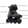 Inline Skates Adults for Men And Women, Inline Skates Adult Fitness Roller Skates for Women And Men, Beginner Professional Roller Inline Skates for Adults Youth Boys Girls,C,43EU/9UK/10US/26.5JP view 4