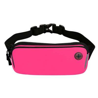 XIXIDIAN Fanny Pack for Men & Women - Lightweight Sports Pockets,Diving Fabrics,Outdoor Waterproof Mobile Phone Bag That Can Hold 7-Inch Mobile Phone,for Travel Sports Running. (Color : Pink)