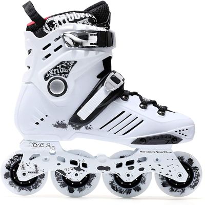 HLCUI Adjustable Inline Skates for Toddler Girls Boys Kids, with Luminous Wheel,Safety and Breathable Roller Skates, Lighting Wheels for Indoor Outdoor Backyard Skating,A,36EU/3.5UK/4.5US/23JP