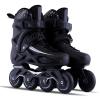 HLCUI Roller Skates - Outdoor Adult Black Professional Roller Inline Skates for Women and Youth Inline Skates,Beginners Boys and Girls Kids Roller Blades,A,41EU/7UK/8US/25.5JP view 1