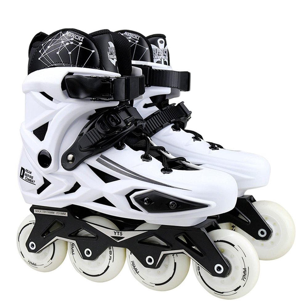HLCUI Roller Skates - Outdoor Adult Black Professional Roller Inline Skates for Women and Youth Inline Skates,Beginners Boys and Girls Kids Roller Blades,B,38EU/5UK/6US/24JP