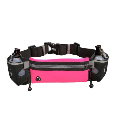 XIXIDIAN Fanny Pack for Men Women,Double Water Bottle Running Waist Bag,That Can Hold a 6.7-Inch Mobile Phone,Suitable for Fitness, Running,Travel (Color : Pink)