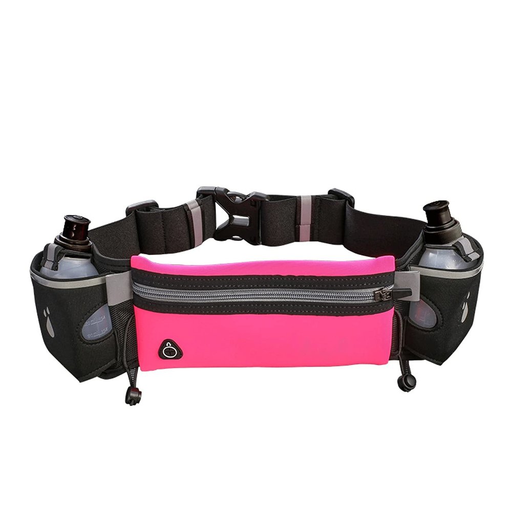XIXIDIAN Fanny Pack for Men Women,Double Water Bottle Running Waist Bag,That Can Hold a 6.7-Inch Mobile Phone,Suitable for Fitness, Running,Travel (Color : Pink)