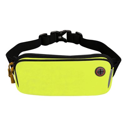 XIXIDIAN Fanny Pack for Men & Women - Lightweight Sports Pockets,Diving Fabrics,Outdoor Waterproof Mobile Phone Bag That Can Hold 7-Inch Mobile Phone,for Travel Sports Running. (Color : Yellow)