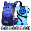 Mothybot Insulated Hydration Backpack Pack with 3L BPA Free Leak Proof Water Bladder, Large Storage Lightweight Hiking Daypack with Waist Pouches & Cooler Layer, for Running, Biking, Camping, Festival view 1