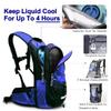 Mothybot Insulated Hydration Backpack Pack with 3L BPA Free Leak Proof Water Bladder, Large Storage Lightweight Hiking Daypack with Waist Pouches & Cooler Layer, for Running, Biking, Camping, Festival view 3