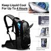 Mothybot Insulated Hydration Backpack Pack with 3L BPA Free Leak Proof Water Bladder, Large Storage Lightweight Hiking Daypack with Waist Pouches & Cooler Layer, for Running, Biking, Camping, Festival view 4