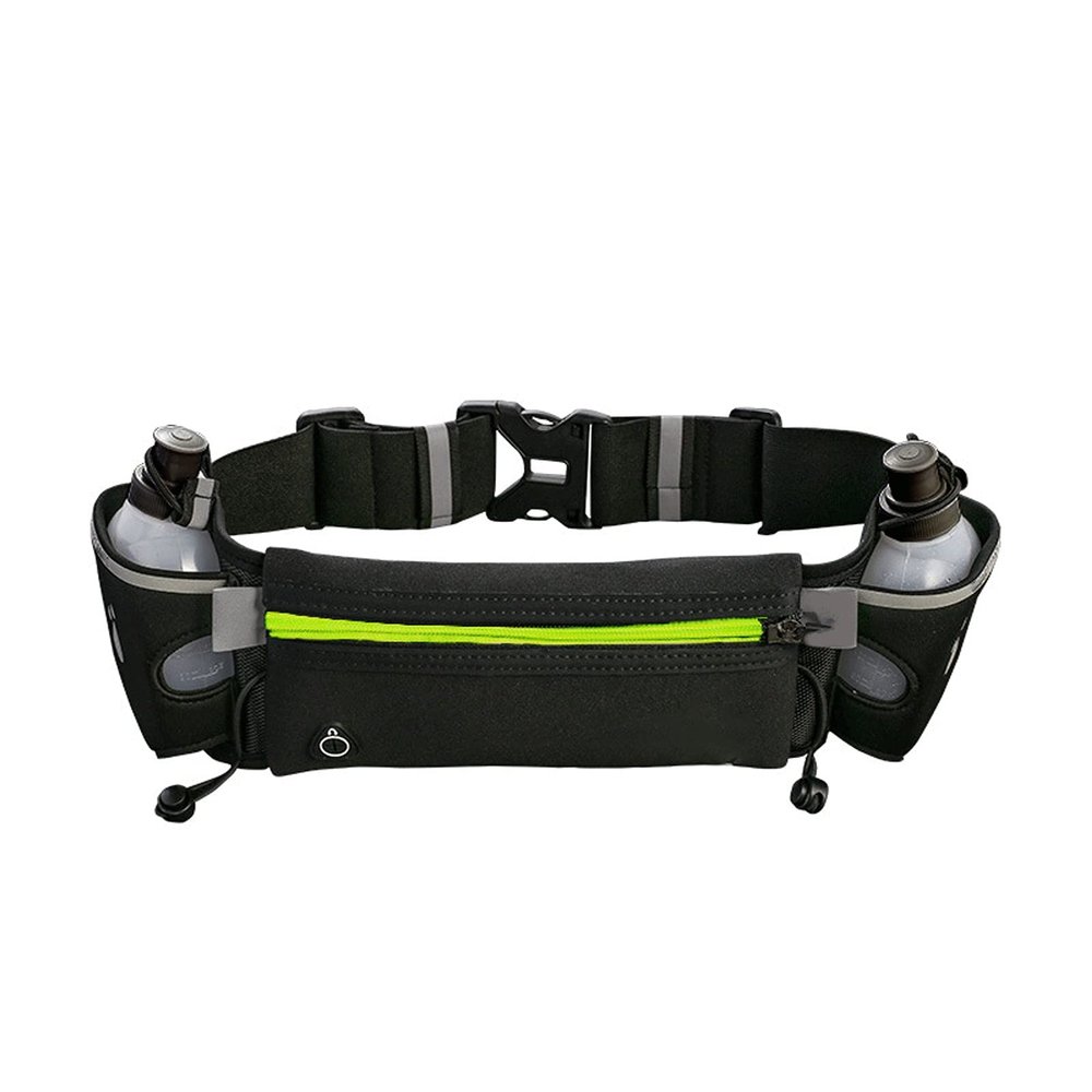 XIXIDIAN Fanny Pack for Men Women,Double Water Bottle Running Waist Bag,That Can Hold a 6.7-Inch Mobile Phone,Suitable for Fitness, Running,Travel (Color : Black)