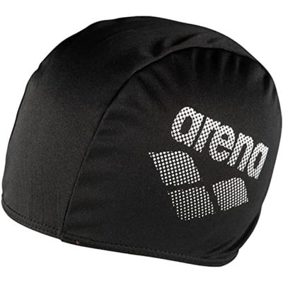 Arena Unisex-Youth Polyester II JR Swimming Caps, Black, NS