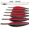 OBTOUTDOOR Archery Pure Carbon Arrows 30 inch Spine 500 with Removable Tips Practice Hunting Arrows for Compound Recurve Bow view 3