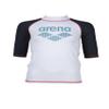 ARENA Boy's Short Sleeve Rash Vest, Swim Shirt with UV Sun Protection, White/Ash Grey, 22 view 3