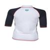 ARENA Boy's Short Sleeve Rash Vest, Swim Shirt with UV Sun Protection, White/Ash Grey, 22 view 4