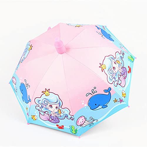 Baby Long Handle Automatic Umbrella Cartoon Waterproof Set of Men and Women Toddler Umbrella
