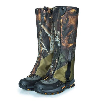 LYLFF Camouflage Leg Gaiters, Waterproof and Snake-Proof Hiking Boots, Suitable for Hiking and Desert Jungle Camping Snow Boots Leggings (Color : A, Size : One Size)
