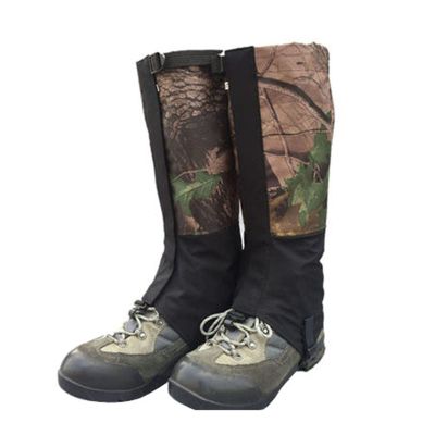 LYLFF Camouflage Leg Gaiters, Outdoor Waterproof and Anti-Snake Bite, Suitable for Hiking, Skiing, Hiking, Hunting, Hiking Boots, Leggings (Color : A, Size : One Size)