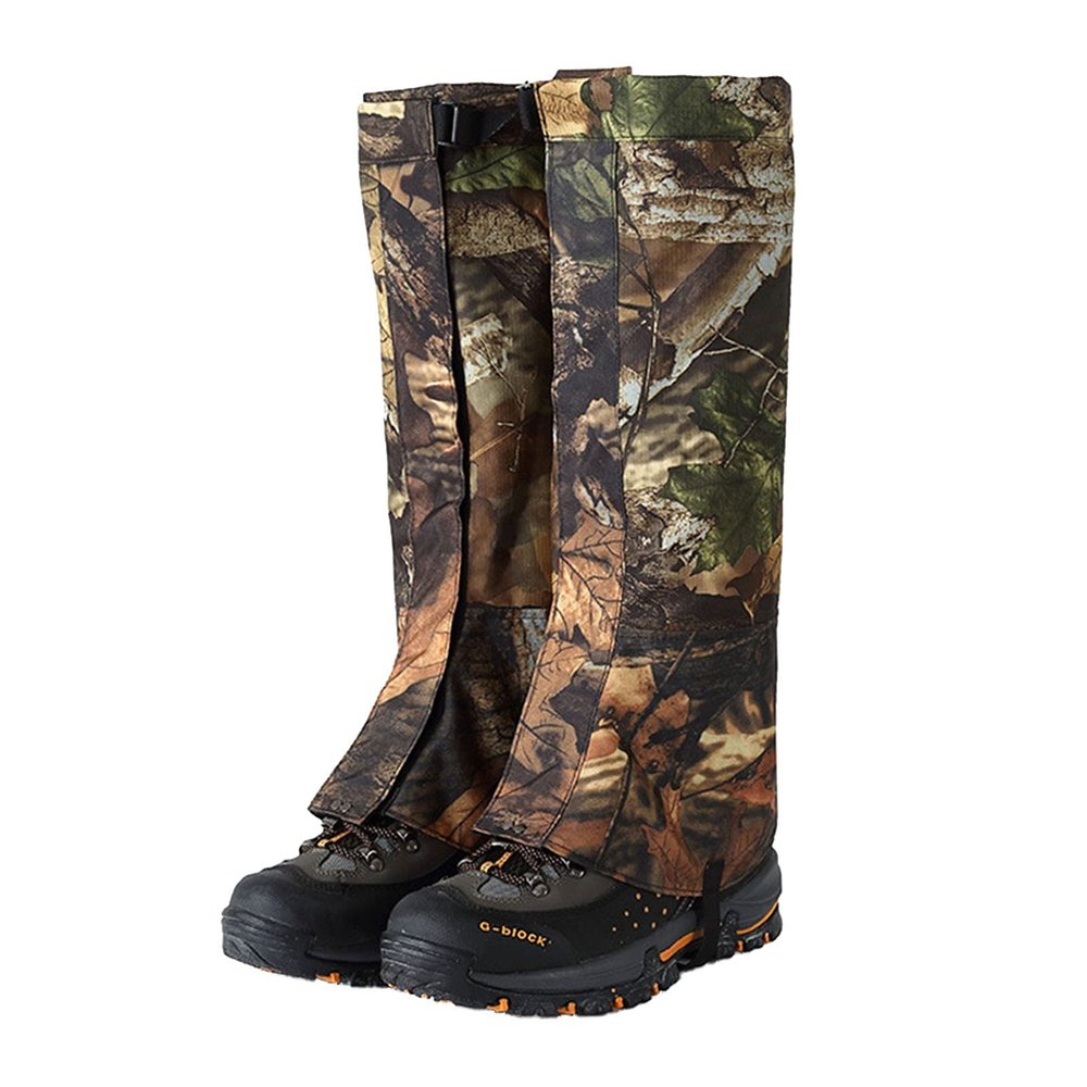 LYLFF Leg Gaiters, Waterproof and Snake-Proof Hiking Boots, Suitable for Hiking and Desert Jungle Camping Snow Boots Leggings (Color : A, Size : X-Large)