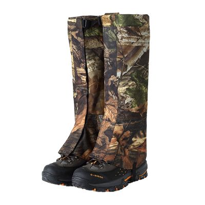 LYLFF Leg Gaiters, Waterproof and Snake-Proof Hiking Boots, Suitable for Hiking and Desert Jungle Camping Snow Boots Leggings (Color : A, Size : Large)