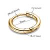 316L Surgical Stainless Steel Huggie Hoop Earrings 8mm Gold Hypoallergenic Earrings Hoop Cartilage Helix Lobes Hinged Sleeper Earrings For Men Women(B09:8mm Gold (THK 1.5mm)) view 2