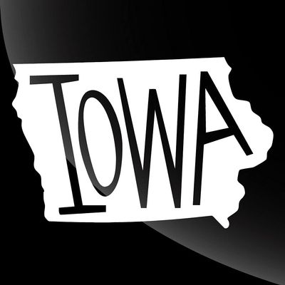 Sticker Iowa IA State Pride Decal United States for Car Truck Window Laptop Bumper US (3 inch)