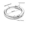 316L Surgical Stainless Steel Huggie Hoop Earrings 8mm Silver Hypoallergenic Earrings Hoop Cartilage Helix Lobes Hinged Sleeper Earrings For Men Women(B10:8mm Silver(THK 1.5mm)) view 2