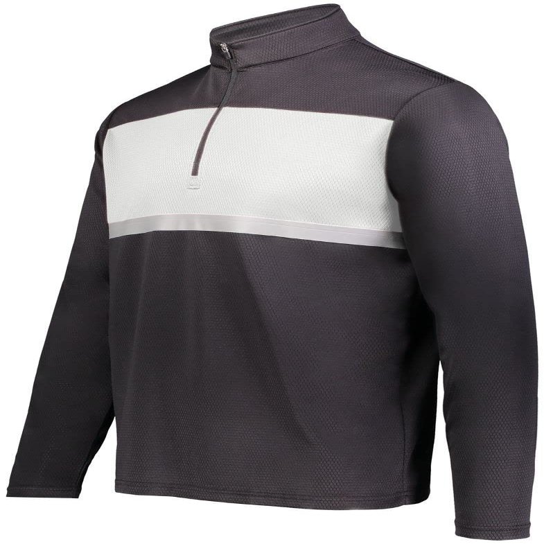 Holloway Sportswear Prism Bold 1/4 Zip Pullover M Black/White